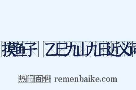 摸鱼子·乙巳九山九日近义词是什么意思的图片